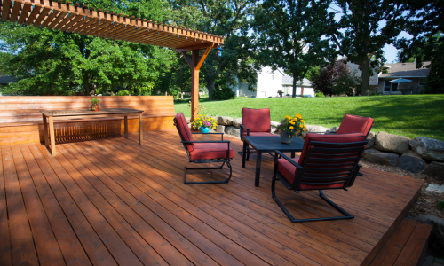 Custom built deck