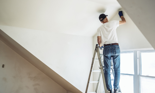 interior painter touching up walls