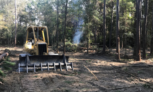 site prep for a Concrete patio