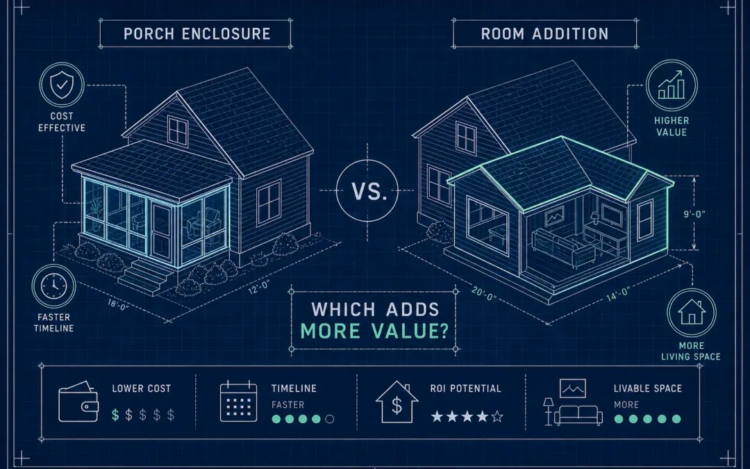 Porch Enclosure or Room Addition: Which Adds More Value?